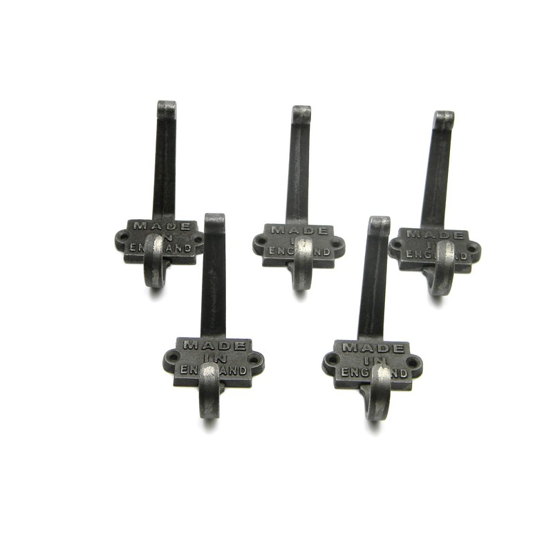 Coat Hook Double ‘Made in England’ 2 Part Cast Antique