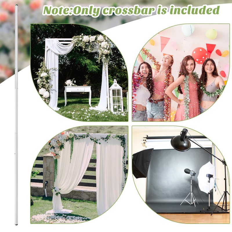 Zonon 1 Pcs 8-10ft Adjustable Crossbar for Backdrop Stand