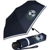 Knirps children's compact umbrella with reflective trim.