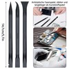 Pack of 9 Plastic Scrapers, Mini Plastic Scraper, 3 Shapes