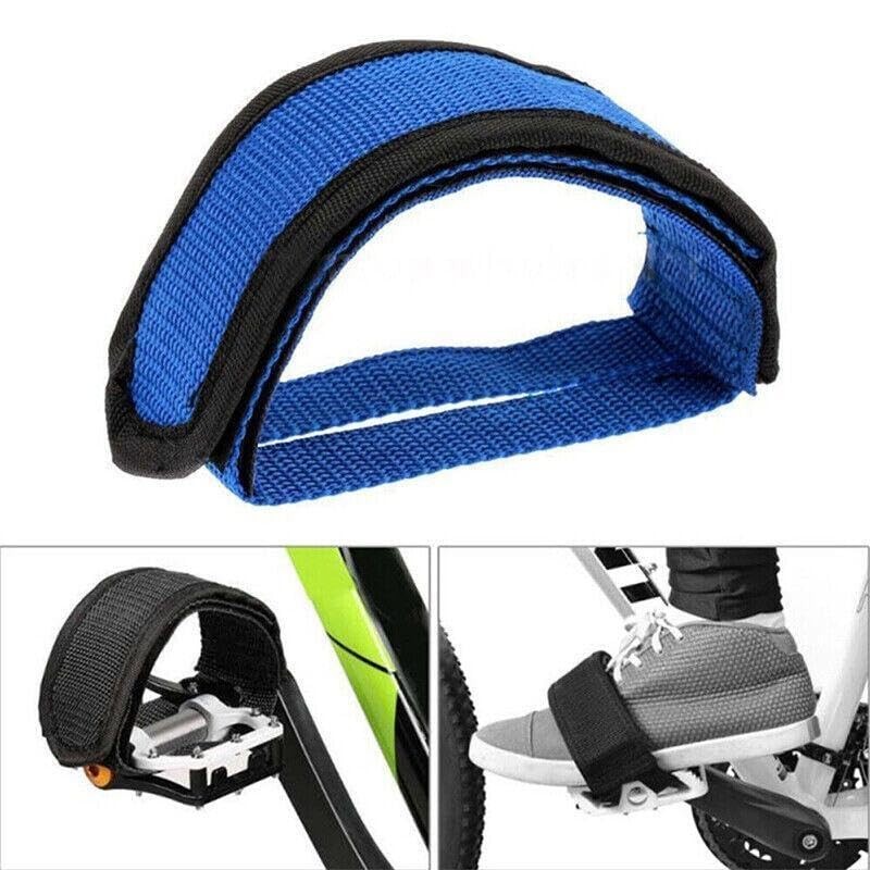 AIMALL 2PCS Exercise Bike Pedal Straps，Toe Clips Straps Fixie Bicycle