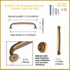 Goo-Ki 6 Pack Champagne Copper Drawer Pulls Kitchen Cabinet Hardware