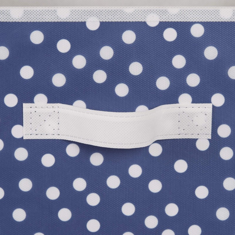 DII Non Woven Storage Collection Polka Dot Collapsible Bin, French