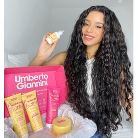Umberto Giannini Banana Butter Nourishing Superfood Conditioner, Vegan & Cruelty Free Moisturising Formula for Dry, Textured or Frizzy Hair, 250 ml