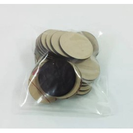 Marketing Holders Qty 100 Black Disc Plastic approximately 1.5 " diameter Art Craft Project Kid