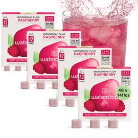 Waterdrop Hydration Cubes, Elderflower & Lime Blossom, Vitamin C, E & Potassium, On The Go Water Enhancer Drops for Still & Sparkling Water, Low Calorie, Zero Sugar, Gluten Free, Non GMO, Vegan, 48 CT