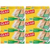Glad Zipper Food Storage Plastic Bags - Sandwich - 100