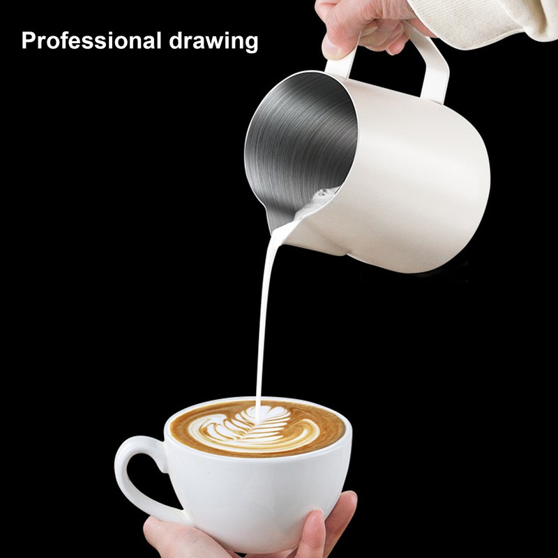 Coffee Milk Frothing Cup Stainless Steel Jug Steaming Pitcher 700ml