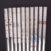 Fdit Stainless Steel Love Hearts Pattern Chopsticks, 1 Pair, Dishwasher