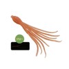 Shimano 02T EW-008Q Inogetsu Iidako Baby Orange Gold Glitter