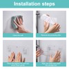 JJoexyfit Bath Toy Storage Organizer, Transparent Bath Toy Holder with