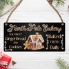 "North Pole Bakery" Christmas Plaque - Festive Gingerbread House Sign