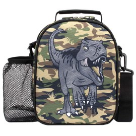 Fringoo - Dinosaur Lunch Box - Lunch Bag - Lunch Bag for Kids - Thermal Insulated Lunch Bag - Cool Dinosaur Lunch Boxes - Great Gifts for Dinosaur Lovers, Matching Bottle Available