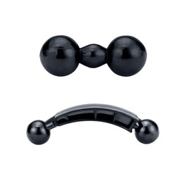 ThtRht Paquete de 2 adaptadores de extensión dobles de 17 mm para Garmin GPS, coche, bicicleta, motocicleta, manubrio de teléfono, tablet, soporte de brazo, base de salpicadero, abrazadera de clip para cámara