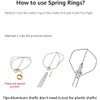CyeeLife-Dart Flights Punch+100Spring Rings-Dart Accessories puncher kit for Plastic shafts