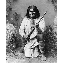 Native American Apache Warrior Geronimo, 1886 Poster Print by McMahan Photo Archive (8 x 10)