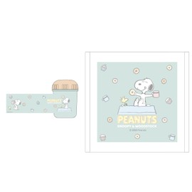 OSK OC-1 Snoopy Hot Towel Set with Case, Antibacterial, Stylish, Cute, Unisex, Kids, Students, Adults