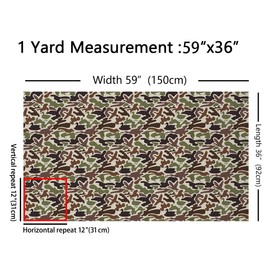 Jejeloiu - Tela de camuflaje de pato de The Yard, 3 yardas para niños, caza, camuflaje, tela para sillas, para niños, niñas, adolescentes, cazadores, tela del ejército para proyectos de bricolaje en