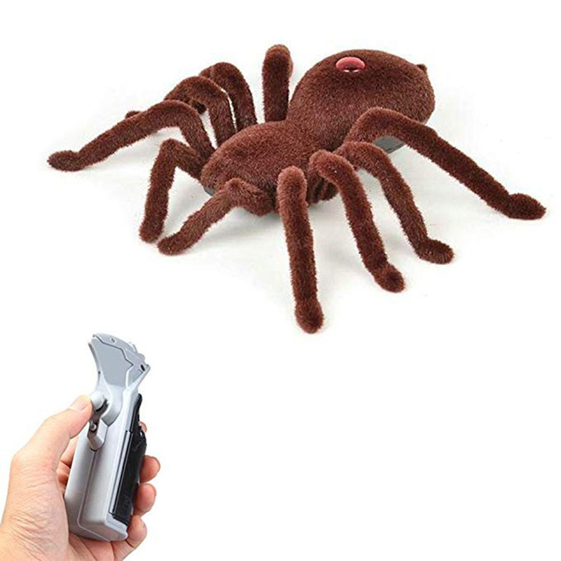 Funny Creepy Soft Scary Plush Spider Infrared Remote Control Tarantula