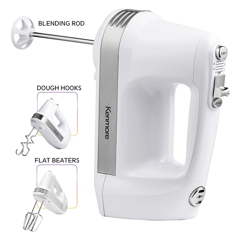 Kenmore Hand Mixer – 5 Speed Handheld Blender, Electric Egg