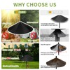 BULFULL 19 Inch Metal Squirrel Baffle for Bird Feeder Pole,
