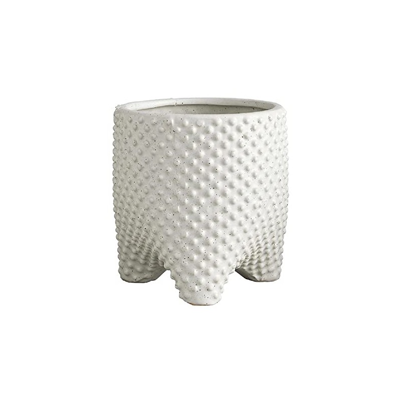 47th & Main Textured Dots Ceramic Tripod Footed Home Decor