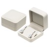 Giftop Velvet Earring Gift Boxes Jewelry Box (White)