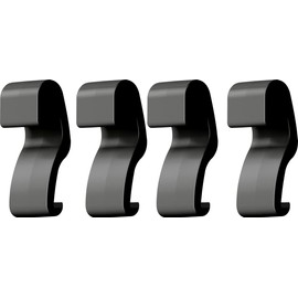 Emsa 517876 4er Set Blumentopfhaken für My City Garden Blumenkübel und Wandgitter, anthrazit