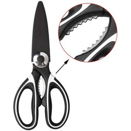 Multi-Purpose Kitchen Scissor, Non Slip Sharp Stainless Steel, Heavy Duty Shears, Dishwasher Safe Use for Vegetables, Chicken, Fish, Meat, Poultry, Herbs, BBQ, Bones, Flowers, Nuts with Blade Cover.