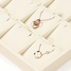 Oirlv Microfiber 9 Slots Jewelry Pendant Display Tray Jewelry Necklace