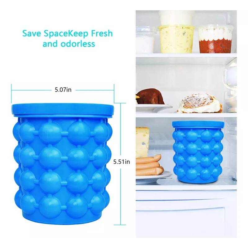 CL Molde Silicon Para Hacer Hielos Ice Cube Bote Para