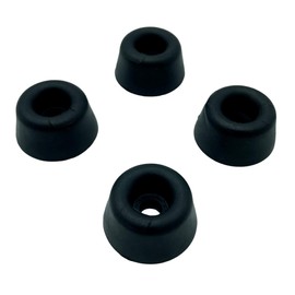 4 x Rubber Buffers, Bumpers, Feet for Doors, Furniture in Black