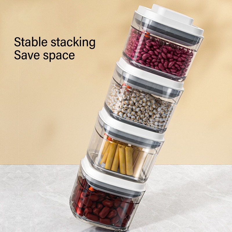 Food Storage Container Leakage Proof Airtight Food Organizer with Push