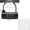 5 Letter Combination Password Robust Security Lock (Nine-Way)