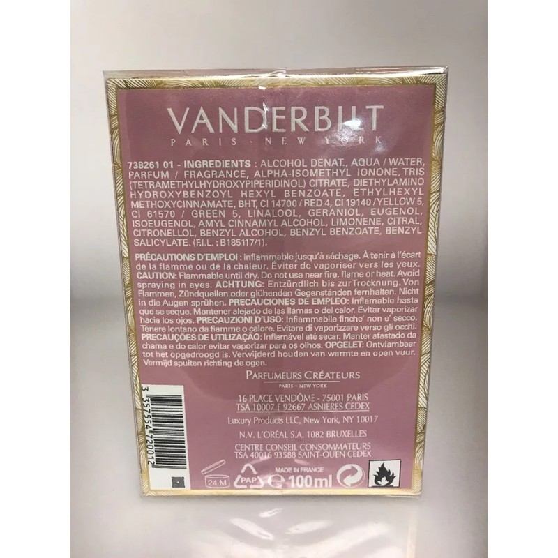Vanderbilt by Gloria Vanderbilt, 3.38 oz EDT Spray for Women