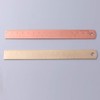 Rose Gold Ruler, Metal Drawing Ruler, Brass Straight Ruler, Unisex