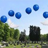 26 Pieces Blue Memorial Funeral Remembrance Balloons and 41.3 Inch