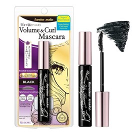 Heroine Make by KissMe Volume & Curl Mascara Black | Waterproof, Volumizing & Lengthening Mascara for Thick, Defined Lashes | Smudge-Proof, Curling Fo