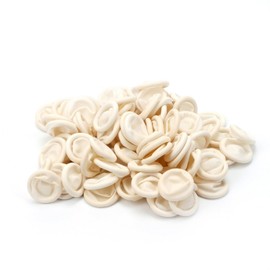 VANANA 100 Pcs Latex Rubber Finger Cap Cot Fingercot Protector Powder Free