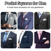 LJBFNN Pocket Squares for Men, 11.81'' Mens Womens Handkerchiefs with
