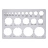 UNICRAFTALE Metal Circles Template Rounds Stencil for Drawing Stainless Steel