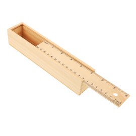 jojofuny Pencil Case Portable Wooden Storage Girl Pencil Box for School Supplies Capacity Simple Design for Stationery Daily Gadgets