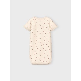 NAME IT Baby Girls' Nbfbody 2P SS Buttercream Hearts Noos, Buttercream
