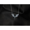 HOILY'S Women's Luminous Angel Necklace with Zircon in 925 Sterling