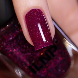 ILNP Honeymoon - Juicy Deep Berry Holographic Jelly Nail Polish