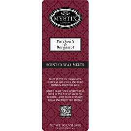 Mystix Patchouli & Bergamot Wax Melt, 90g