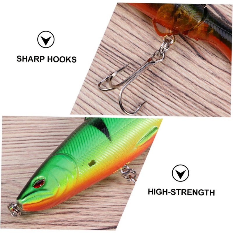 Sosoport 4pcs Fishing Lures Hard Baits for Outdoor Fishing Lightweight