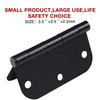 Rounded Door Hinges 3-1/2" x 3.5 inch, 5/8 Radius, Matte