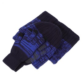 OATIPHO 1set Warm Kit Thicken Hat Scarf Gloves for Men and Women Comfortable for Cold Weather Activities Outdoor Use