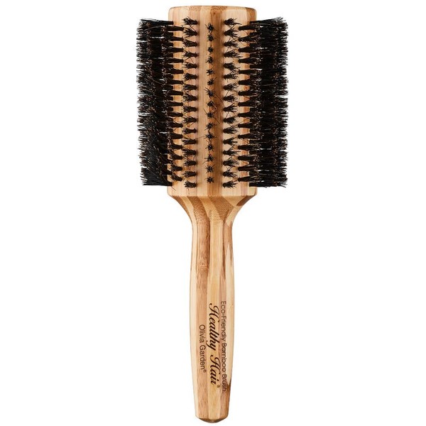 Olivia Garden Healthy Hair Bamboo Round Brush 100 Percent Boar HH-B50 50 mm